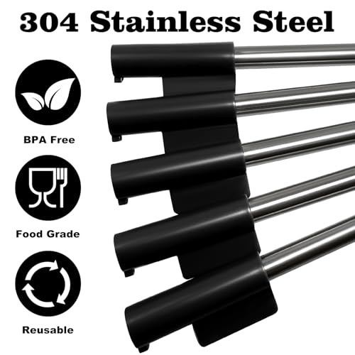 Ruiqi Missj Stainless Steel Straws Compatible With Br'mate Era 5 Straws Set 40 Oz Stainless Steel