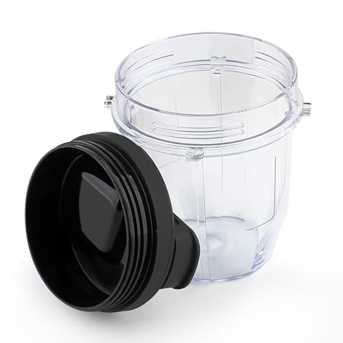Lmei Parts Cup With Sip and Seal Lid Compatible With Ninja 12Oz 2 Pack