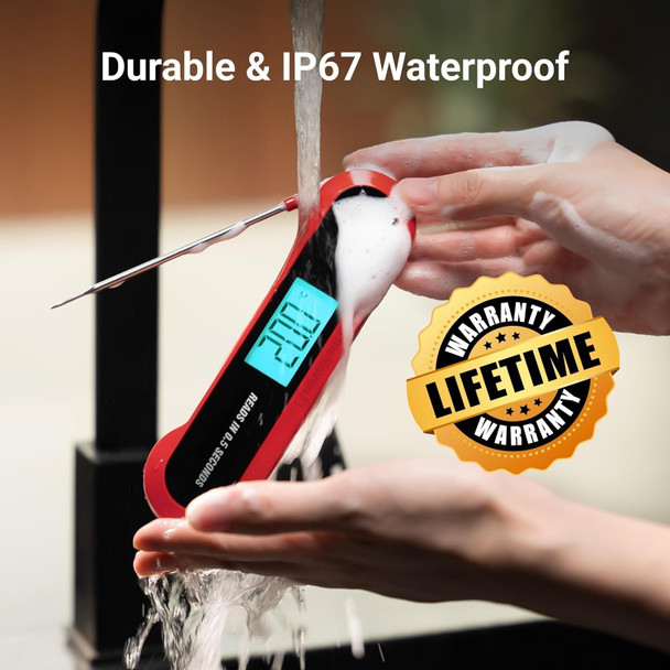Thermomaven Professional 3X Faster 0.5Sec Instant Read Meat Thermometer Digital High Accuracy