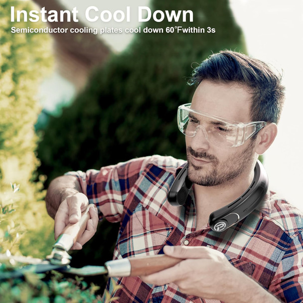 Panergy Neck Air Conditioner 5000Mah Rechargeable Bladeless Neck Fan With 2 Cooling Plates, Portable And Wearable Personal Fan Panergy Neck Air Conditioner 5000Mah Rechargeable Bladeless Neck Fan With 2 Cooling Plates, Portable And Wearable Personal Fan