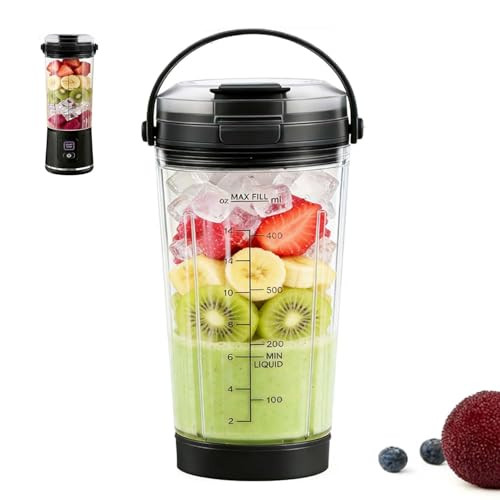 Acceslivc Blender Cup For Ninja Blast Portable Blender Bc100 and Bc151 18Oz Black
