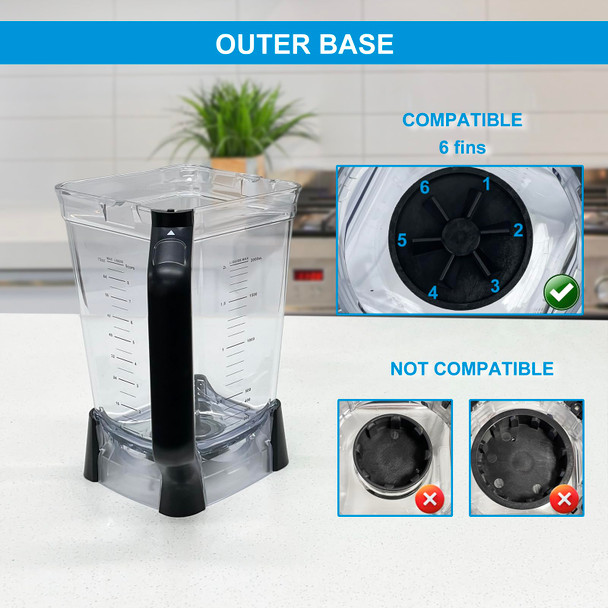 Cutieclub Blender Parts For Ninja Xl Crushing Pitcher Bl610 Bl710Wm Bl710Wmc 72 Oz