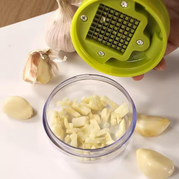 Emptycolor Mini Garlic Chopper And Press With Container Emptycolor Manual Garlic Mincer Stainless Steel