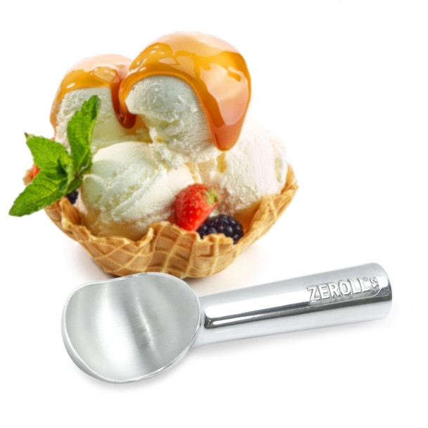 Zeroll 1012 Original Ice Cream Unique Liquid Filled Heat Conductive Handle Simple Silver