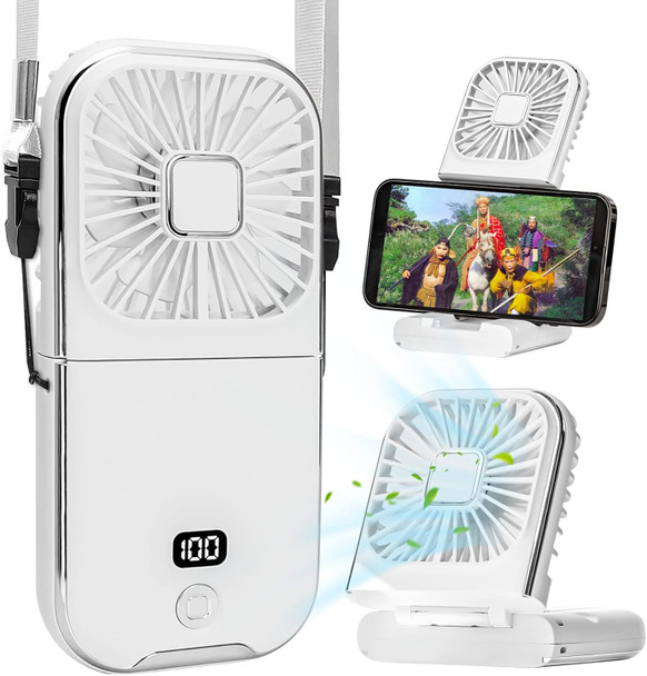 Mini Fan Portable,Handheld Fan Foldable,5 In 1 Neck Fan,Hand Fan,Desk Fan,3000 Mah Power Bank,Phone Holder,Usb Rechargeable Mini Fan Portable,Handheld Fan Foldable,5 In 1 Neck Fan,Hand Fan,Desk Fan,3000 Mah Power Bank,Phone Holder,Usb Rechargeable