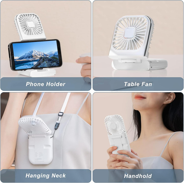 Mini Fan Portable,Handheld Fan Foldable,5 In 1 Neck Fan,Hand Fan,Desk Fan,3000 Mah Power Bank,Phone Holder,Usb Rechargeable Mini Fan Portable,Handheld Fan Foldable,5 In 1 Neck Fan,Hand Fan,Desk Fan,3000 Mah Power Bank,Phone Holder,Usb Rechargeable