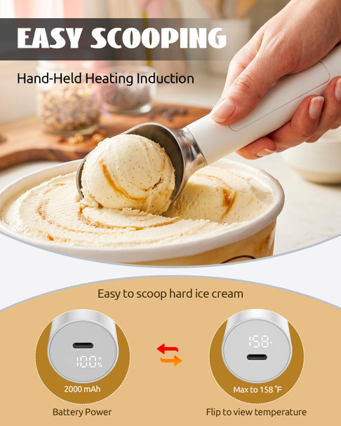 Forvioder Heated Ice Cream Scoop