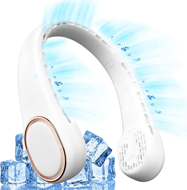 Neck Fan, Portable Neck Fan, 360° Airflow, Ultra Quiet, 3 Speeds, 5000Mah Personal Wearable Neck Fan, Free Your Hands, Suitable Neck Fan, Portable Neck Fan, 360° Airflow, Ultra Quiet, 3 Speeds, 5000Mah Personal Wearable Neck Fan, Free Your Hands, Suitable