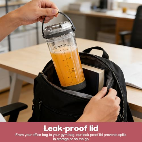 Guanqiao Blending Vessel Accessories Compatible With Ninja Blast Portable Blender Bc151Bk Upgraded 18Oz
