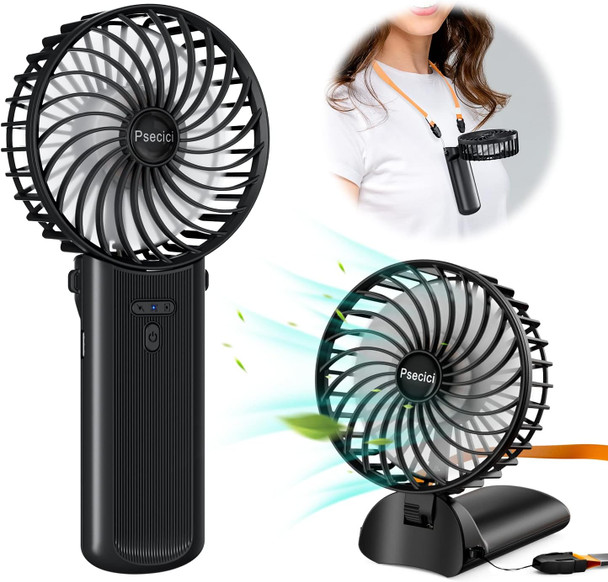 Handheld Fan, Mini Portable Fan With Lanyard,4 Speeds Level Personal Fan, 180 Degree Foldable Desk Fan For Travel Outdoor Office Handheld Fan, Mini Portable Fan With Lanyard,4 Speeds Level Personal Fan, 180 Degree Foldable Desk Fan For Travel Outdoor Office