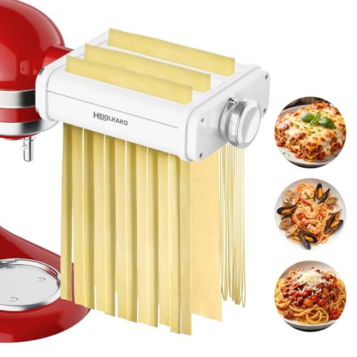 Heiolkako Pasta Attachment For Kitchenaid Stand Mixer 3 In Pasta Maker Kitchenaid 1 Set