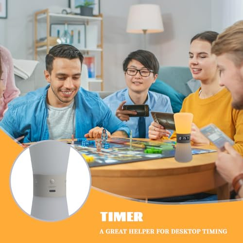 Sfgavmh Led Visual Meditation Timer and Digital Hourglass 199 Mins Adjustable Pomodoro