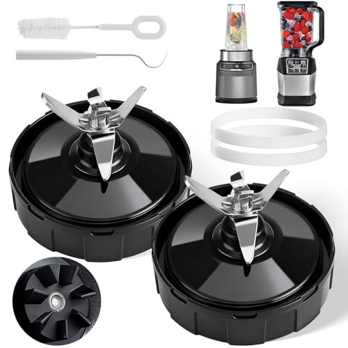 Guanqiao 2Pack Extractor Blade Assembly 7 Fins Ninja Blender Blade Ninja Blender 2Pack