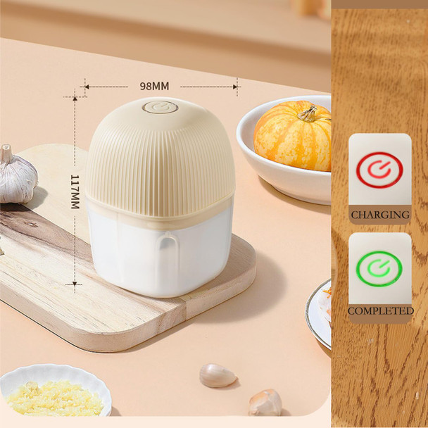 YBaukuang Electric Mini Garlic Chopper Food Chopper Garlic Mincer Usb Vegetable Chopper 250Ml