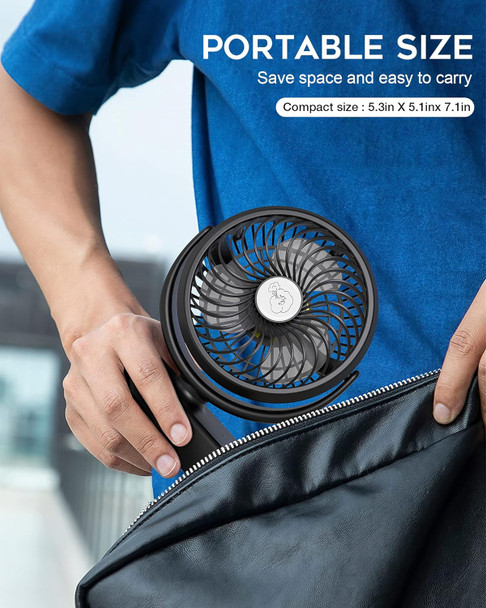 Portable Camping Fan, Small Tent Fan With Hanging Hook, 40 Working Hours Rechargeable Usb Battery Fan With Led Lights For Desk Portable Camping Fan, Small Tent Fan With Hanging Hook, 40 Working Hours Rechargeable Usb Battery Fan With Led Lights For Desk