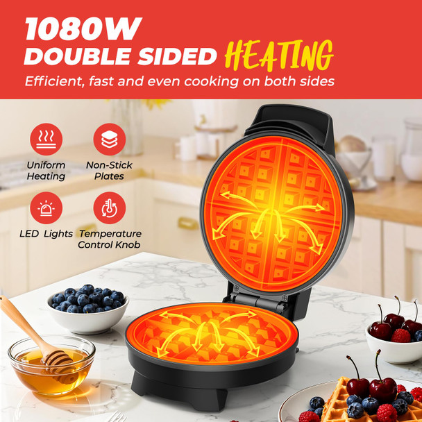 Novalife Waffle Maker 7 Stainless Steel