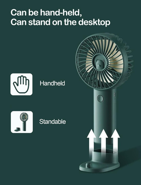 Handheld Mini Fan, Portable Usb Rechargeable 3 Speeds Personal Small Desk Table Fan With Base, 822 Working Hours For Travel/Commu Handheld Mini Fan, Portable Usb Rechargeable 3 Speeds Personal Small Desk Table Fan With Base, 822 Working Hours For Travel/Commu
