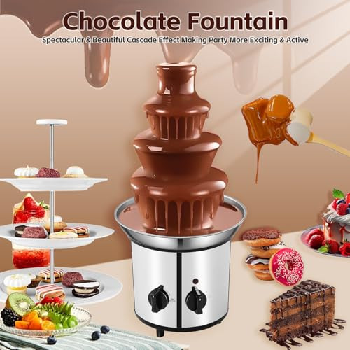 Wemakmak Chocolate Fountain Machine Stainless Steel