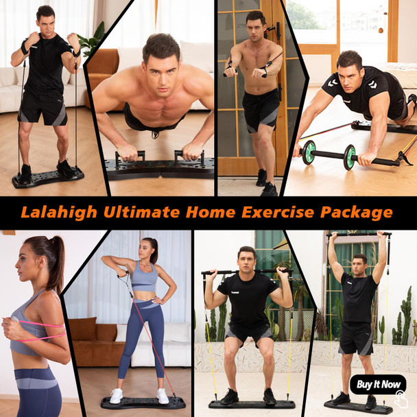 Lalahigh Push Up Board36 In 1 Home Gym Equipment With Ab Roller