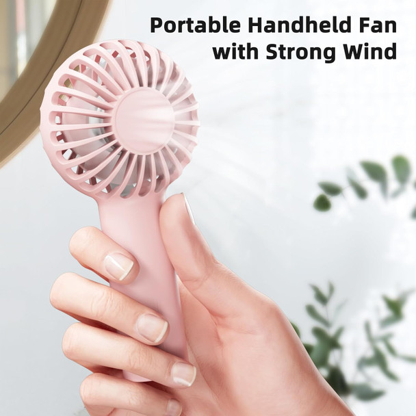 Handheld Fan Dual Motors Powerful Fan 3 Speeds Personal Small Desk Fan Lightweight Makeup Usb Rechargeable Fan For Indoor Outdoor