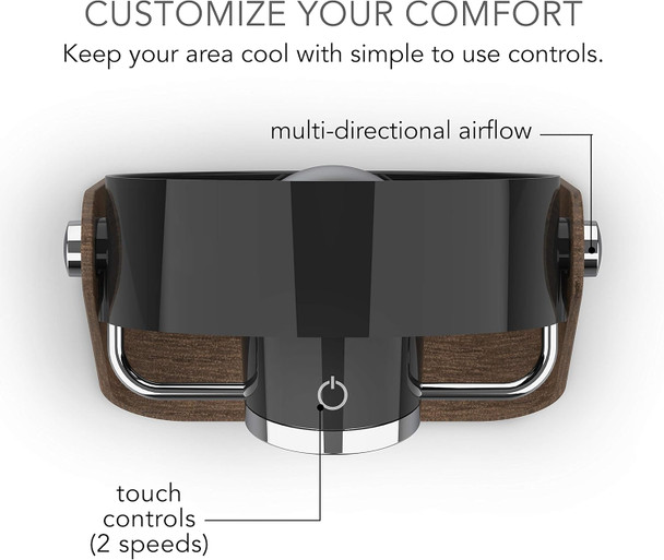 Sharper Image Sbs1Si Personal Usb Fan With Soft Blades, 2 Speeds, Touch Control, Quiet Operation, 5V Wall Adapter, 6 Ft. Cable Sharper Image Sbs1Si Personal Usb Fan With Soft Blades, 2 Speeds, Touch Control, Quiet Operation, 5V Wall Adapter, 6 Ft. Cable