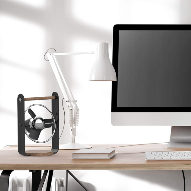 Sharper Image Sbv1Si Usb Fan With Soft Blades, 2 Speeds, Touch Control, Quiet Operation, 5V Wall Adapter, 6 Ft. Cable, Personal Sharper Image Sbv1Si Usb Fan With Soft Blades, 2 Speeds, Touch Control, Quiet Operation, 5V Wall Adapter, 6 Ft. Cable, Personal