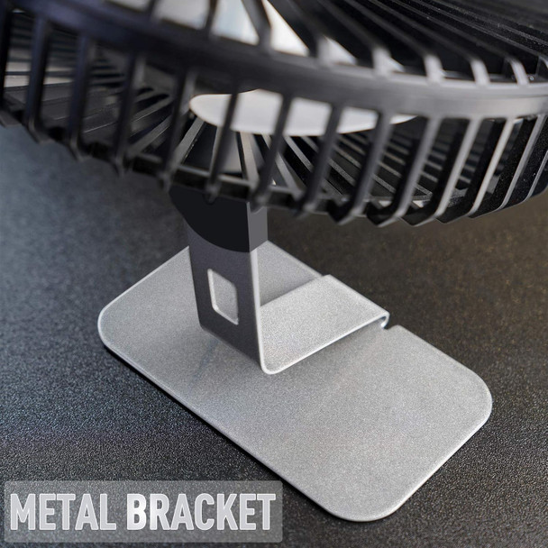 Slenpet 6 Inch Usb Desk Fan, Adjustable Tilt, 4 Speeds, UltraQuiet, 90Rotation, Portable, Metal Base, Silver