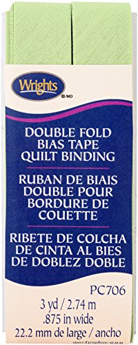 Wrights 117706528 Sage Double Fold Quilt Binding 7/8 X3Yd