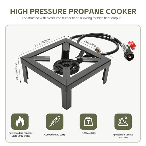 Wemakmak Propane Burner 4.1 Ft