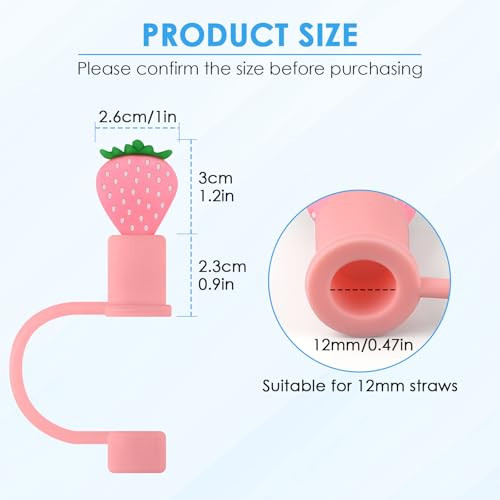 Erkoon Cover Compatible With Brumate Era / Tumbler Colorful Straw Cover Cap 12Mm 40 Oz