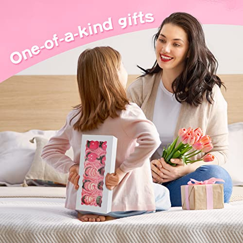 Zopeal Mother's Day Cookie Strawberry Boxes With Window And Mini Cupcake Liner 2.5 Inch 540 Pcs