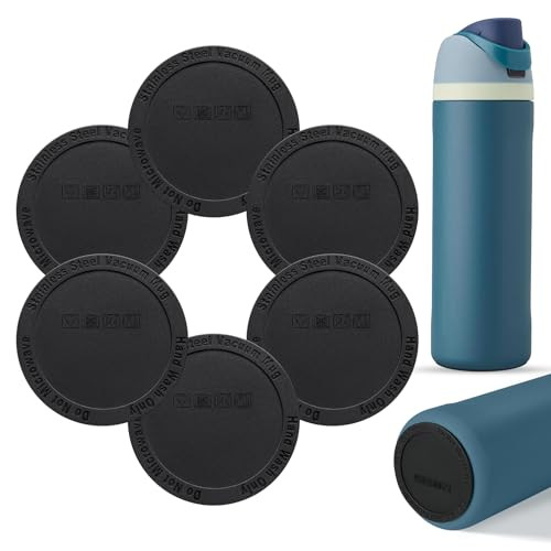 Kgulq 2.56 Adhesive Silicone Tumbler Bottom Protectors 6 Pack