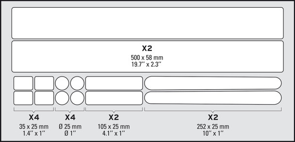 Zefal Skin Armor L Frame Protection Kit Clear