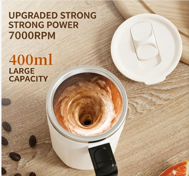 Jumythw Self Stirring Coffee Mug With Fahrenheit Temperature Display Rechargeable Stirring Mug