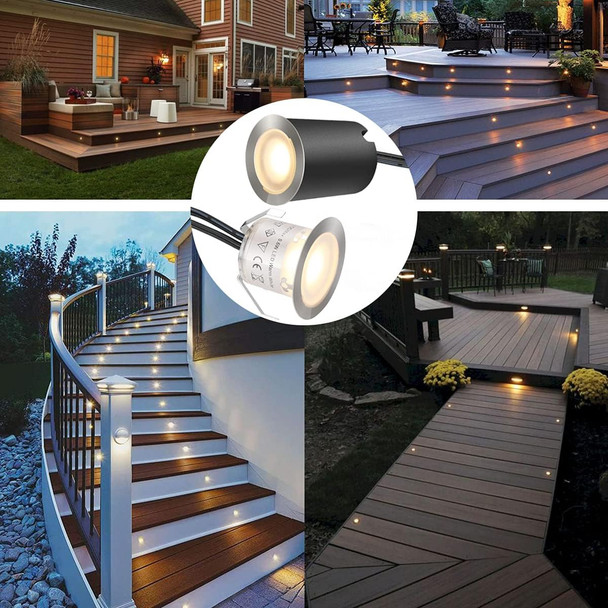 Smy Lighting Recessed Led Deck Light Kits With Protecting Shell Φ32Mm, In Ground Outdoor Led Landscape Lighting Ip67 Waterproof