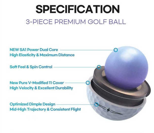 Volvik X Marvel Special Edition 3Piece White Golf Balls 12Pcs White