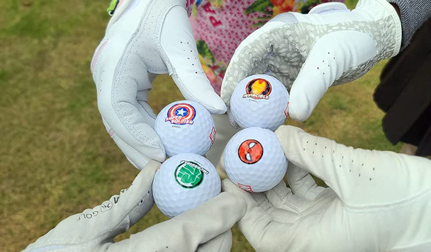 Volvik X Marvel Special Edition 3Piece White Golf Balls 12Pcs White