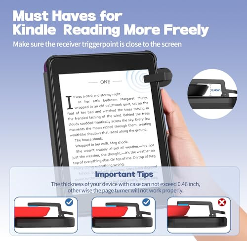 Jimzoo Page Turner For KindleRemote Control For Iphone Ipad Android Tablets EReadersClicker Black