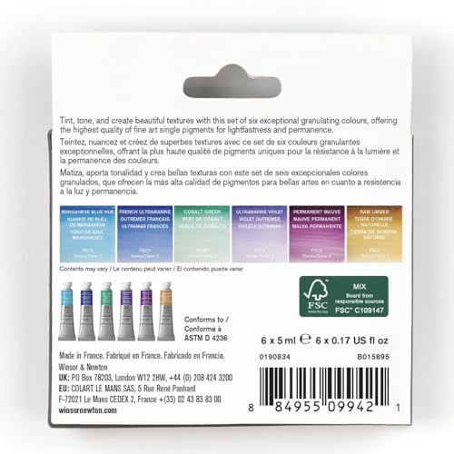 Winsor and Newton 190834 Watercolour Paint Set 5 Ml Purple