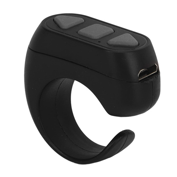 Serounder Fingertip Page Turner For Bluetooth Control Page Turner With Multisystem Support Black