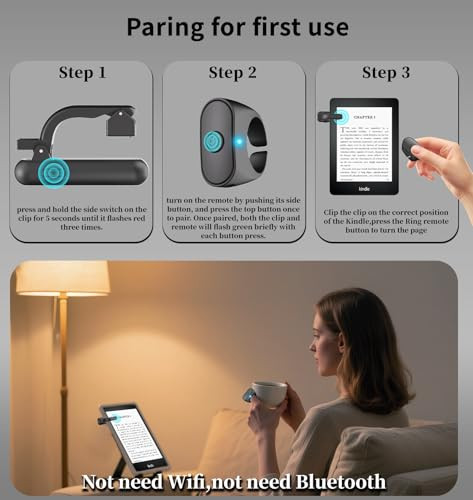 Mairan Page Turner Remote For Kindle Paperwhite Oasis Kobo Page Turner Ring