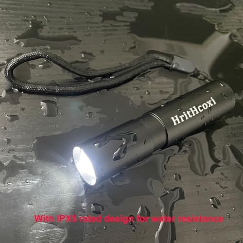 Hrithcoxi Rechargeable Mini Led Flashlights High Brightness Flash Light With Lithium Battery 6Pcs