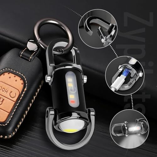 Uniqus Rechargeable Keychain Flashlights1200 Lumens Edc Mini Flashlights'portable Rechargeable Bright Keychain Flashlight'compatible 2Pcs