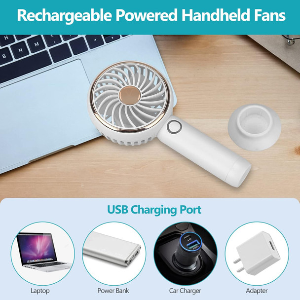 Hand Held Fan, Mini Portable Fan With 3 Speed Adjustable Cooling Fan, Handheld Fan Rechargeable With Base For Kids Women Men Hand Held Fan, Mini Portable Fan With 3 Speed Adjustable Cooling Fan, Handheld Fan Rechargeable With Base For Kids Women Men