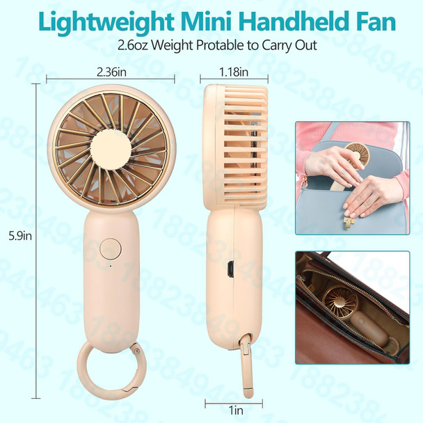 Handheld Mini Fan, Usb Small Personal Fan With 3 Speed Adjustable Low Noise, Portable Hand Held Fan With Carabiner For For Women Handheld Mini Fan, Usb Small Personal Fan With 3 Speed Adjustable Low Noise, Portable Hand Held Fan With Carabiner For For Women