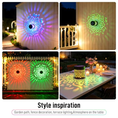 Wcscoo Decorative Solar Mandala Lights