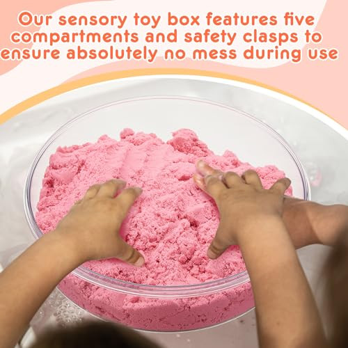 Vertintong Sensory Bin With Lid And Removable Storage Inserts Sensory Activities For 11.22 Inch 2 Pcs