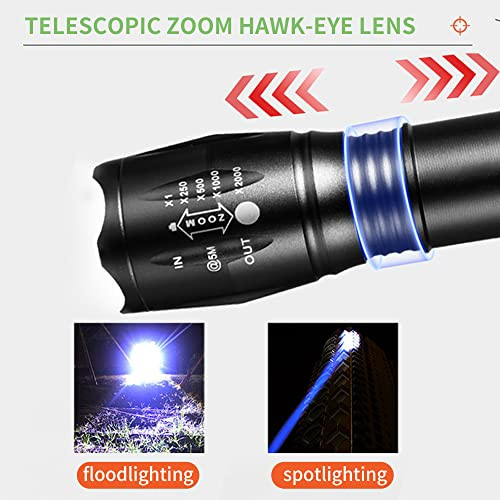 Yzyoe Red Flashlight Rechargeable'green Light Flashlight'blue Light Flashlights'blood Lights For Observation 4 Red