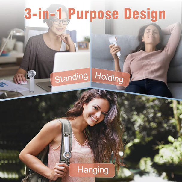 Handheld Fan, Mini Portable Fan With 3 Speeds, Ultra Quiet, Lightweight, Usb Rechargeable Battery Operated Personal Fan, 12 Hours Handheld Fan, Mini Portable Fan With 3 Speeds, Ultra Quiet, Lightweight, Usb Rechargeable Battery Operated Personal Fan, 12 Hours