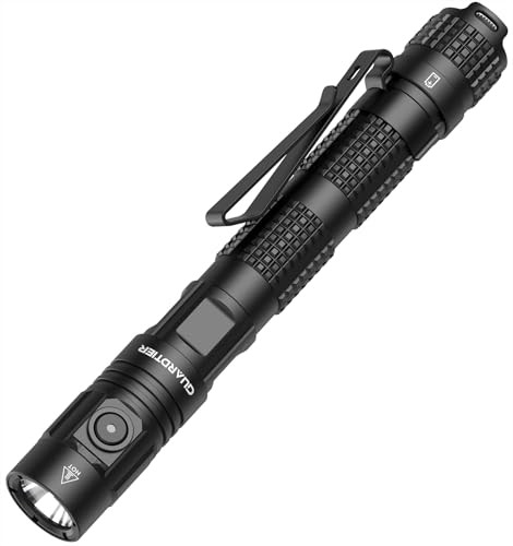 Guardtier Ml70 Rechargeable Flashlight For Outdoor Working Camping/Emergencies/Outdoor Activities Aluminum Led Tactical Black